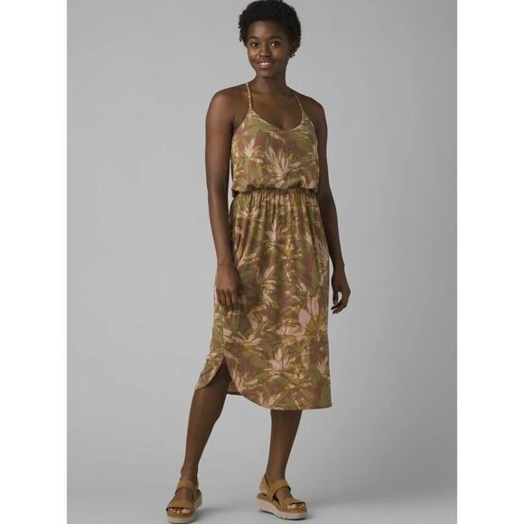 Prana Ayla Cloud Blush Summertime Floral Dress - Size: Medium - Picture 1 of 8